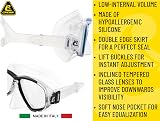 Cressi Perla Mask Black Blue Single Perla Mask for Diving Snorkelling view 3