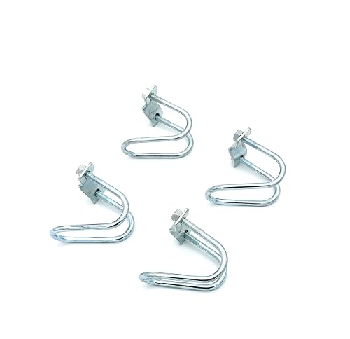 Anmeilexst 4 Pcs Galvanized Steel Pipe Clip, Cross Tube Buckle, Maximum ...