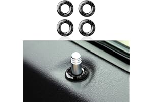 BRMYL Car Inner Door Lock Rings Decals for 2011-2023 Dodge Charger/Chrysler 300 Accessories Carbon Fiber Interior Stickers
