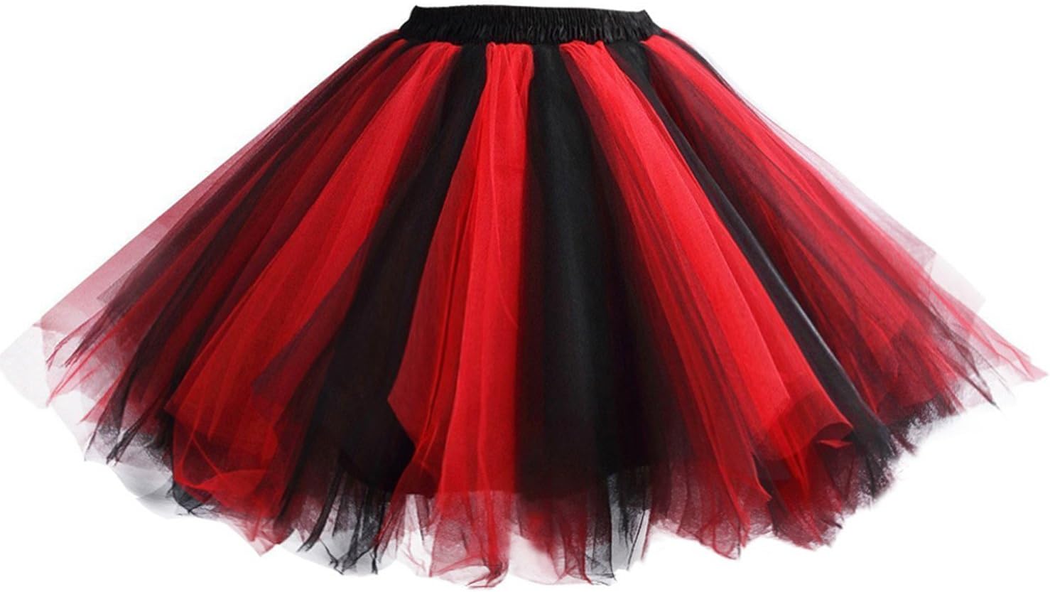 Women Girls Short Mini Tutu Tulle Skirt Underskirt Petticoat Ballet Dance Fancy Dress Costume