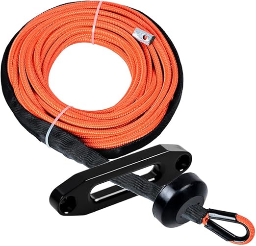 Amazon 1 4 X 50 7000 LBs Orange Synthetic Winch Cable Rope 39 