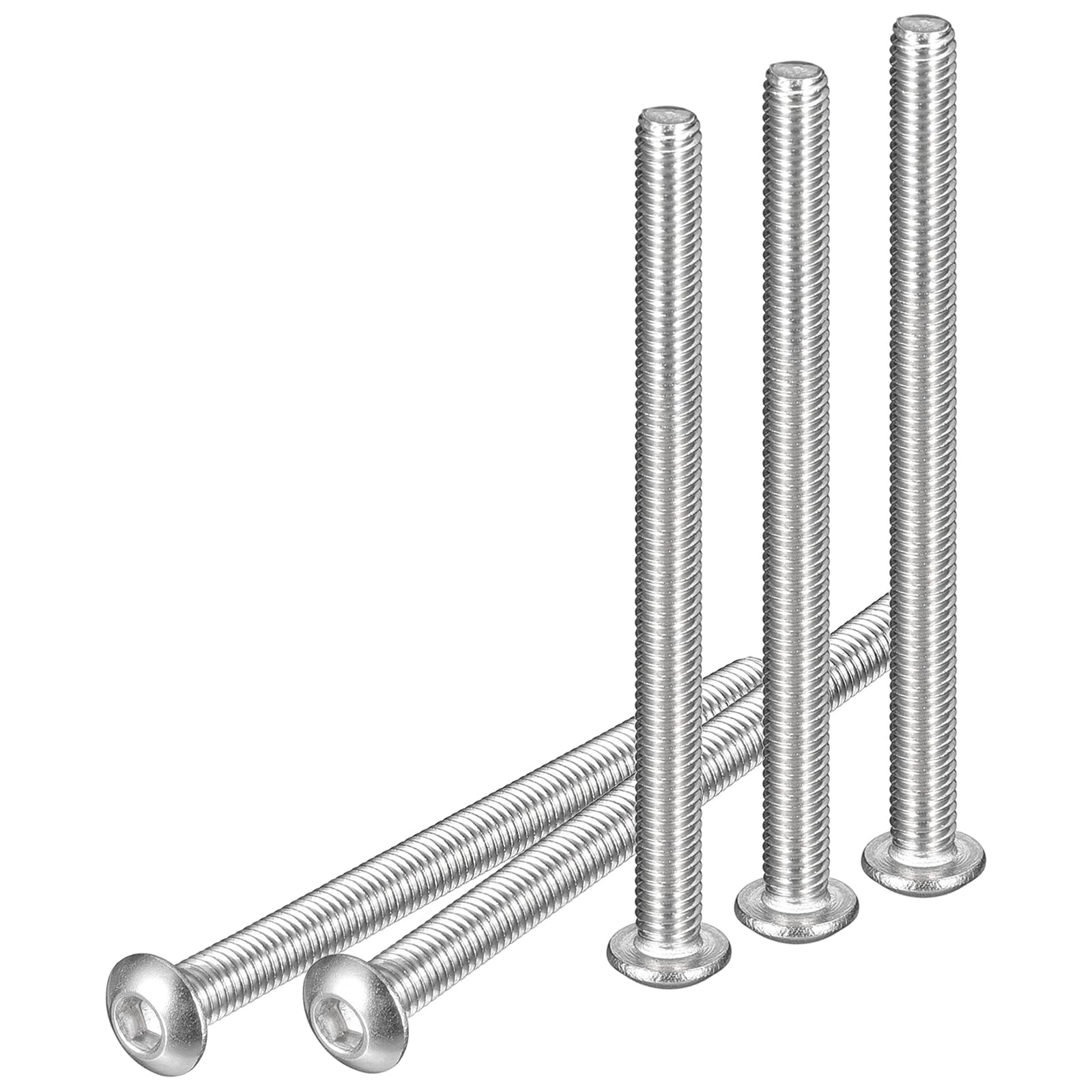 DTGN M3-0.5x40mm Button Head Socket Cap Screws - 50Pack - Good for Machine - 304 Stainless Steel 18/8 - Hex Drive Full Thread Fasteners — image 1