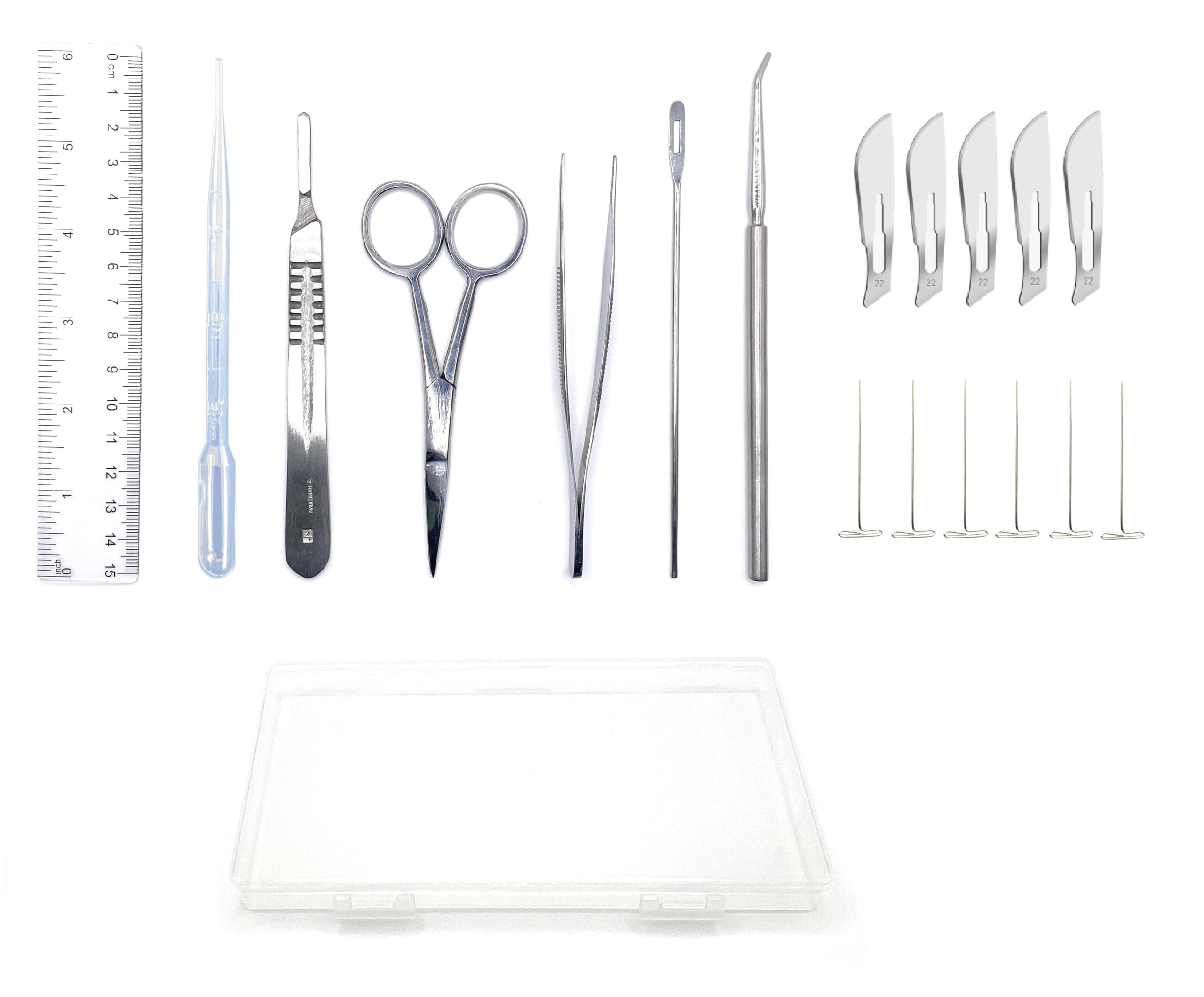 19 Piece Dissecting Kit Including