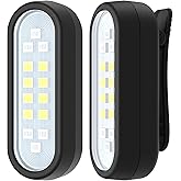 Yaklim Running Light, 2 Pack Clip on Flashlight for Runners Rechargeable Safety Lights for Walking at Night Hands Free Emergency LED Flashlight Work Light Warning Flashing Camping Hiking Walking Dog