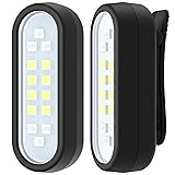 Running Light, 2 Pack Clip on Flashlight for