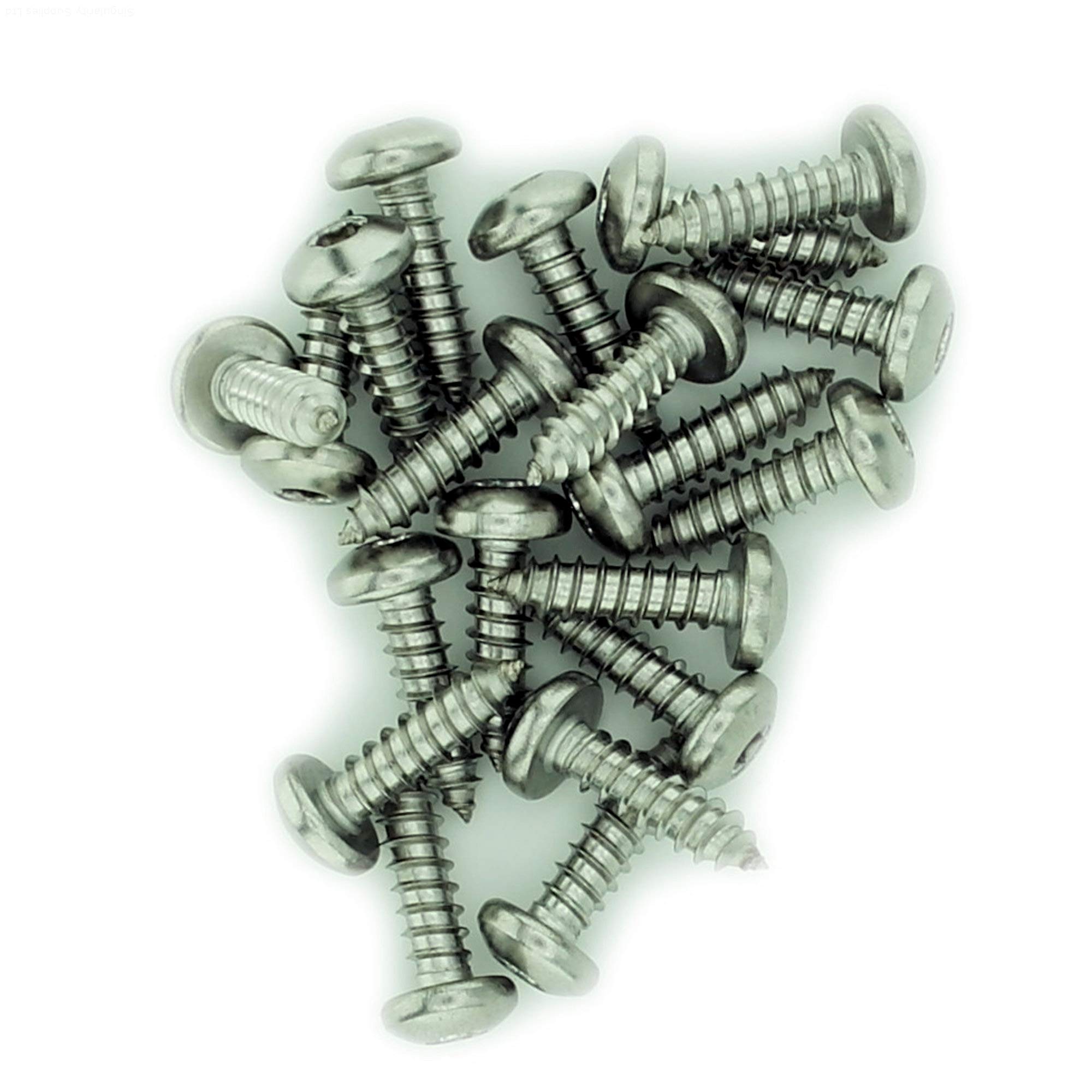 No.14 x 1.25 (6.3mm x 32mm) TX Pan Self-Tapping Screw - Stainless Steel (A2) (Pack of 20)
