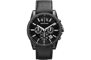 A｜X ARMANI EXCHANGE Armani Exchange AX Chronograph Watch for Men with Leather, Stainless Steel or Silicone Band