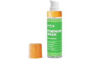 PIXIE CUP Pixie Feminine Wash - Healthy Foaming Cleaner for Feminine Care - Organic and Natural Ingredients - Safest Way to Clean Sensitive Skin Types - pH Balanced & Plant Based