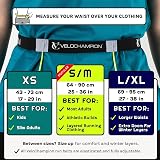 VeloChampion Lightweight Running Belt Black L/XL No Pins Race Number Holder view 8