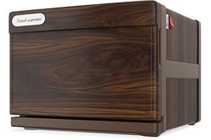 RyJaune Towel Warmer, 8L Towel Warmer stainless steels Cabinet can Hold 12 Wet Facial Towels,Hot Towel Warmer Use for Spa, Hair Beauty, Salon - Brown