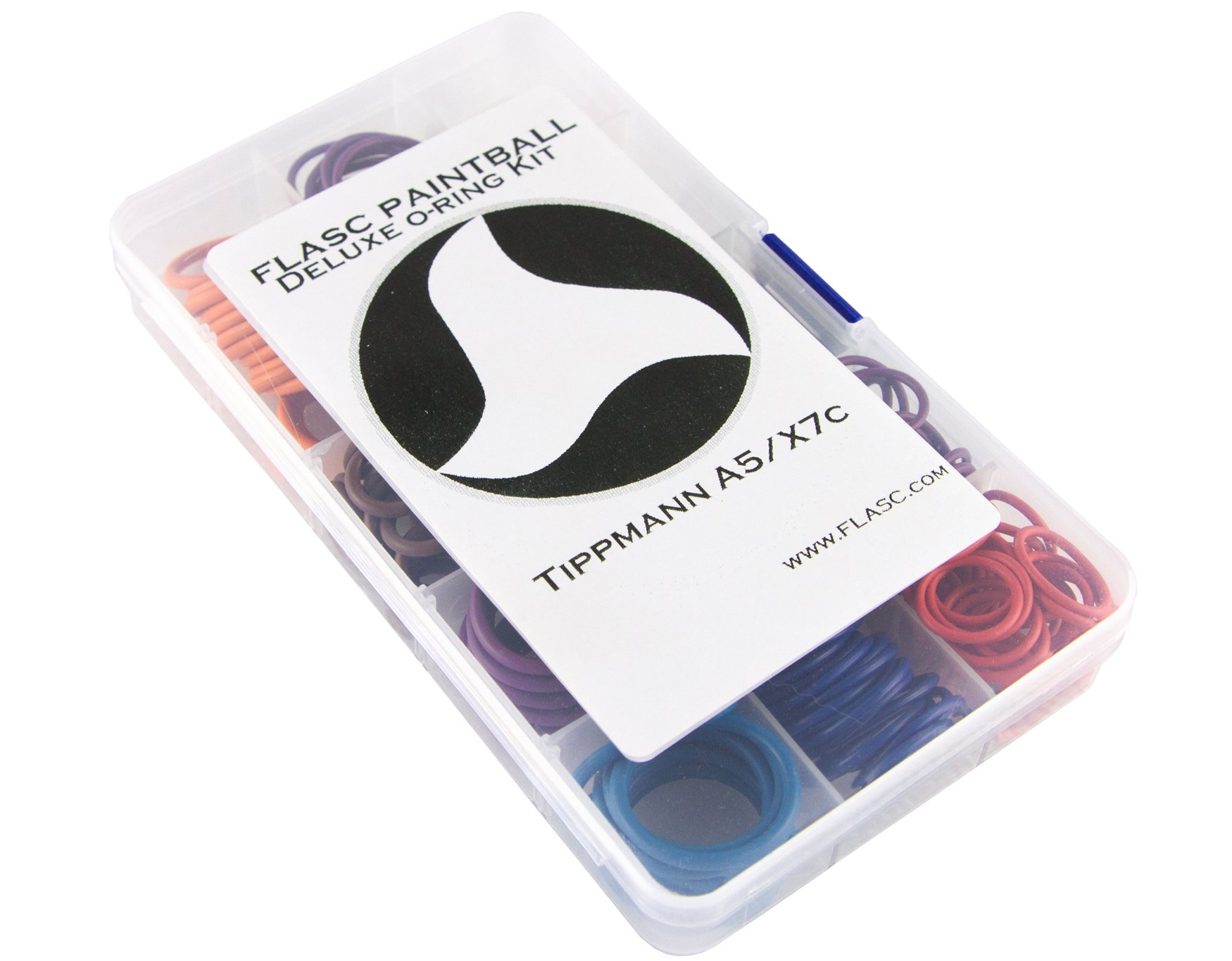 Flasc Paintball Tippmann A5 /X7c Deluxe color coded o-ring kit W/ 300+ orings