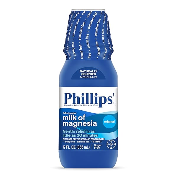 PHILLIPS’ MILK OF MAGNESIA, ORIGINAL, 12-OUNCE BOTTLES
