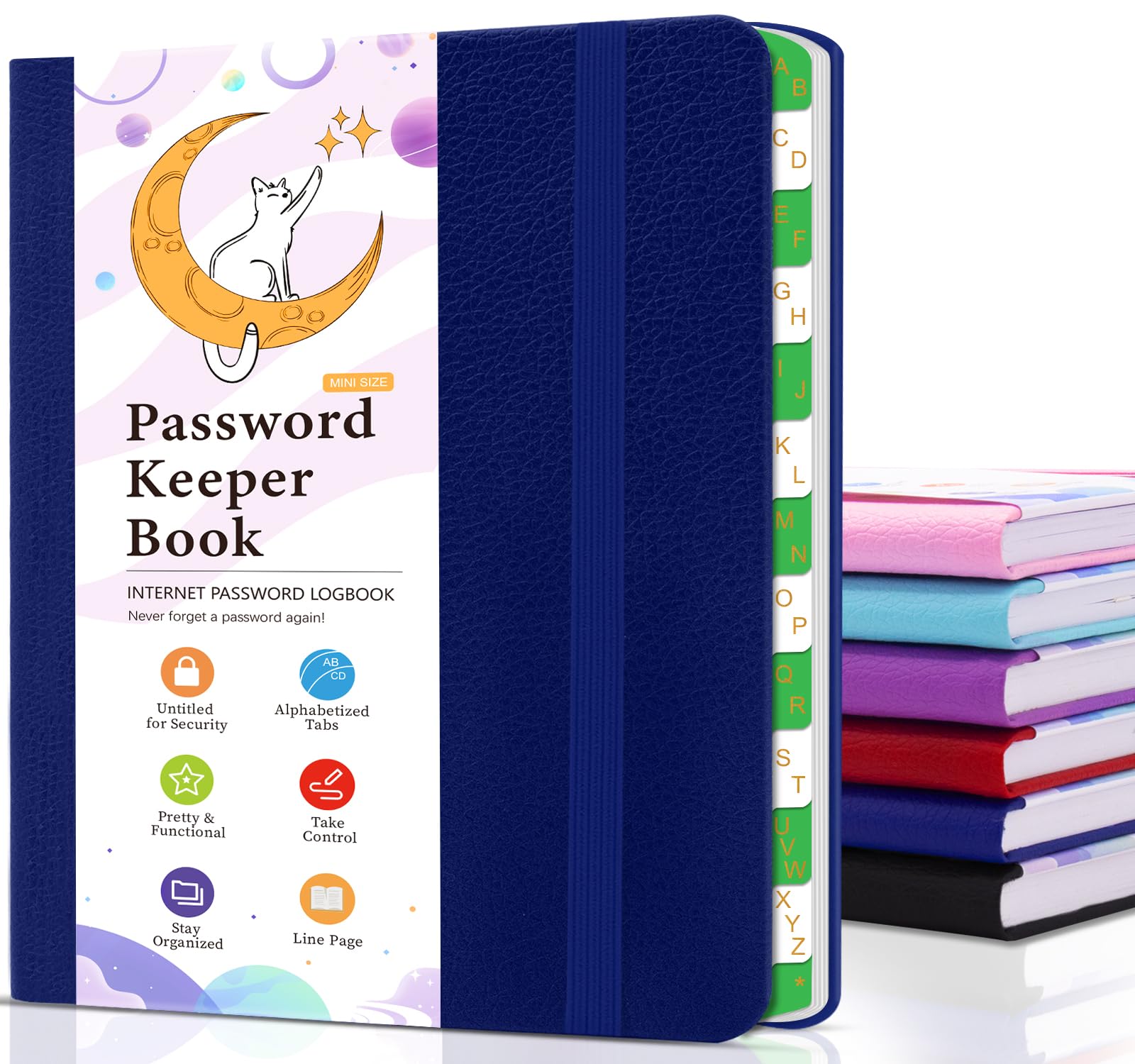 Password Book with Alphabetical Tabs, 11.5 x 15.5