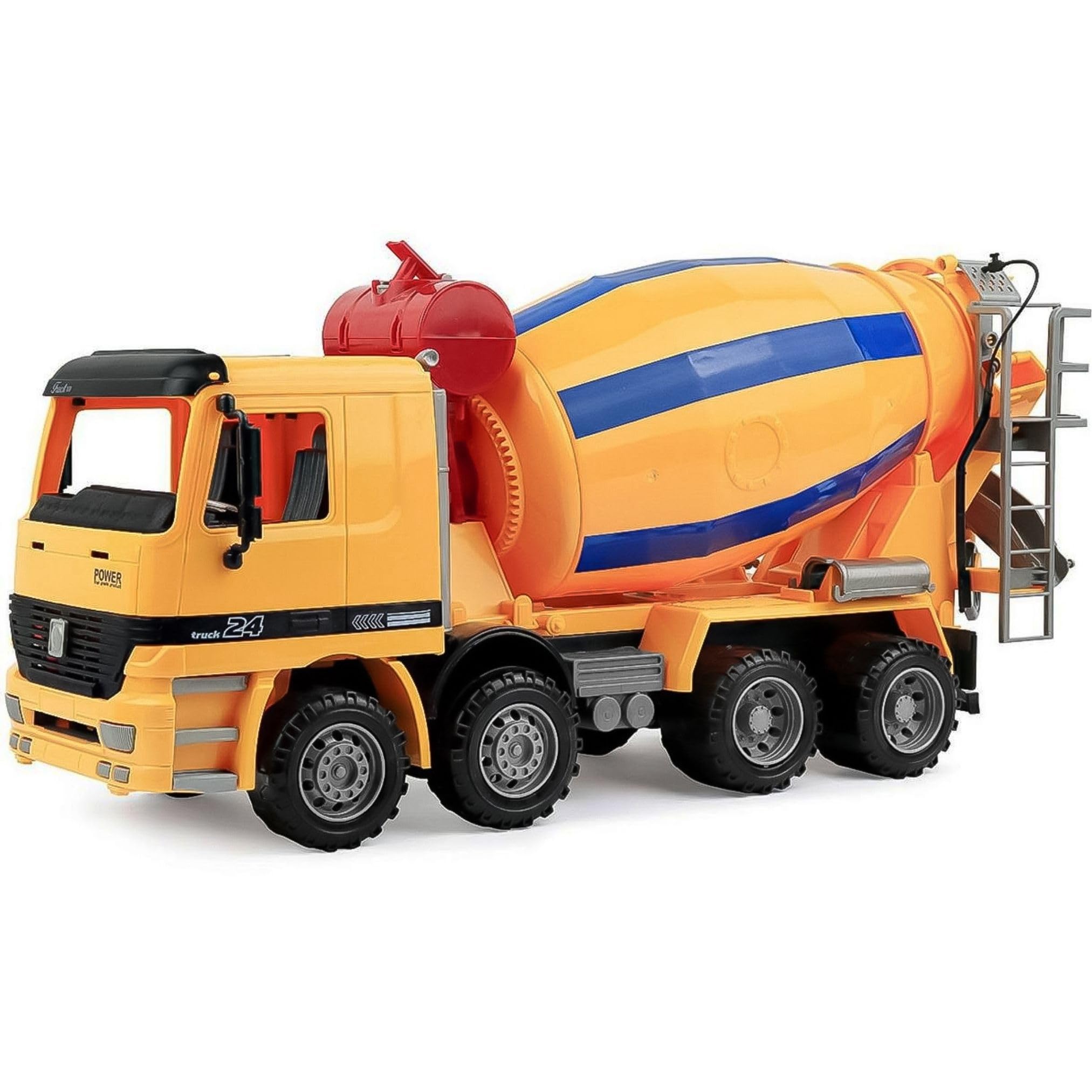 Photo 1 of Liberty Imports 15" Oversized Construction Truck Toys for Kids – 1:22 Scale Friction Powered Vehicles with Realistic Moving Parts (Cement Mixer)