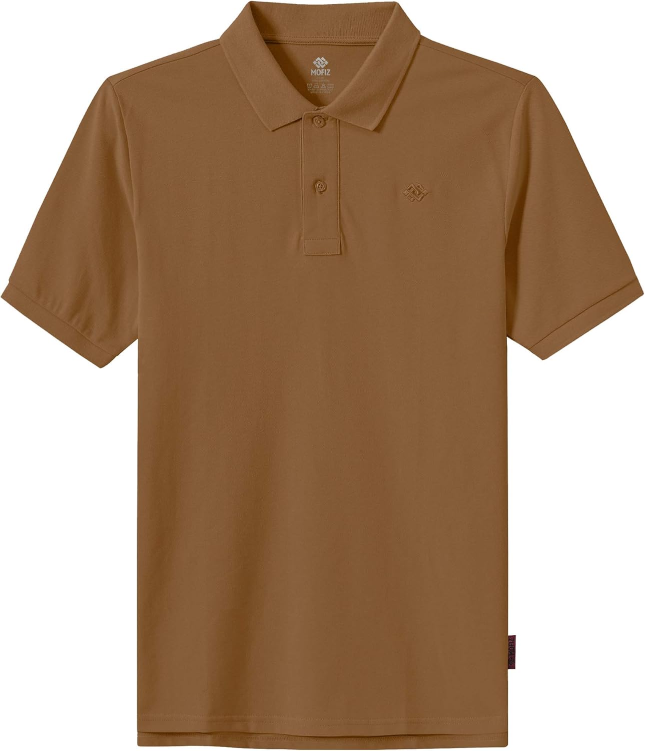 MoFiz Men's Golf Shirts Short Sleeve Shirts 100% Cotton Athletic Shirts Collared T-Shirt Comfortable Polo Shirts: Clothing