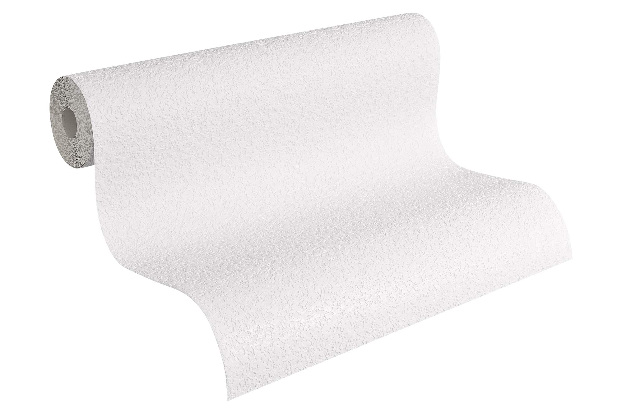 A.S. Création Wallpaper Simply White Structure Wallpaper 15.00 m x 53 cm White Made in Germany 641618 6416-18