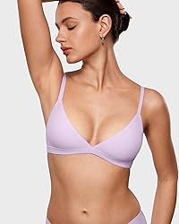INLYRIC Women's Inbarely Triangle Bralette Plunge