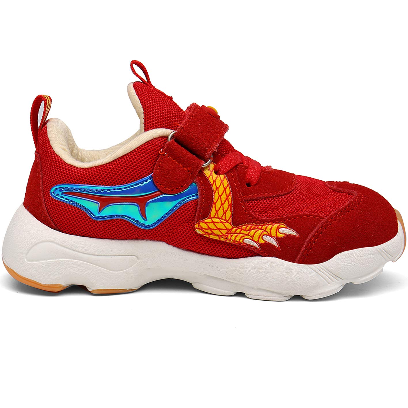 KELYR Kids Running Shoes Tennis Sneakers for Boys Athletic Outdoor Rubber-Sole Slip Resistant Size Red