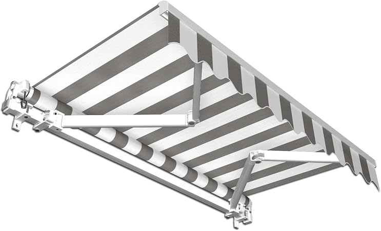 Amazon De Jarolift Gelenkarmmarkise Basic Markise Mit Volant Fur