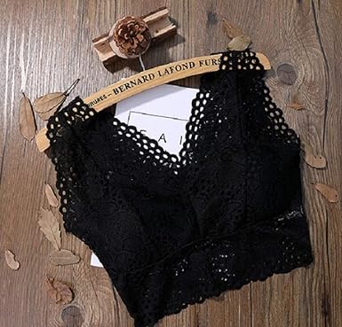 Cropped de renda tipo sutiã Clearance