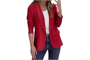 Elegant Ruched Detail Women's Business Casual Blazer - Long Sleeve Fitted Open Front Jacket with Pockets