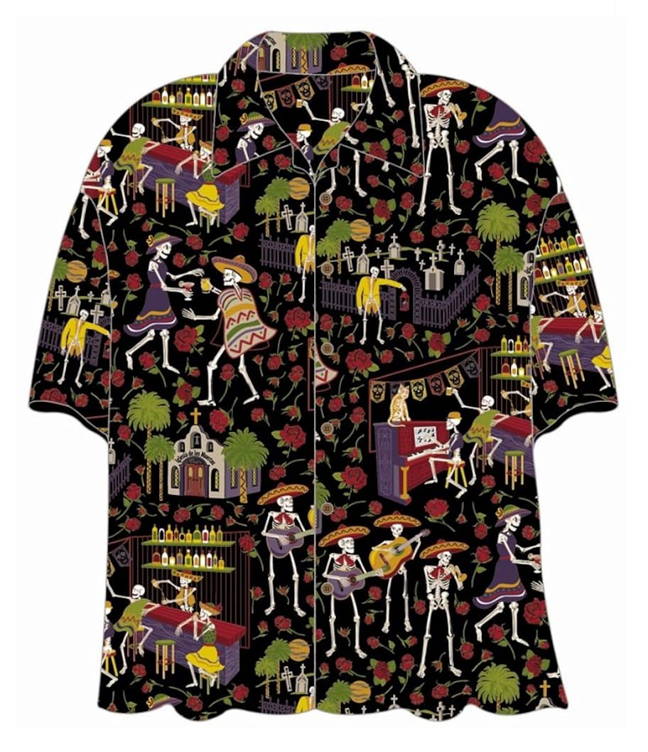 Dead Mariachi Hawaiian Camp Shirt 