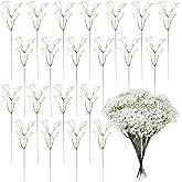 150 PCS Babys Breath Artificial Flowers, 11.4inch White Starry Flower for Wedding Decoration, AReal Touch Faux Babies Breath Gypsophila Bouquet for Wedding Floral Arrangement Party Home Decor