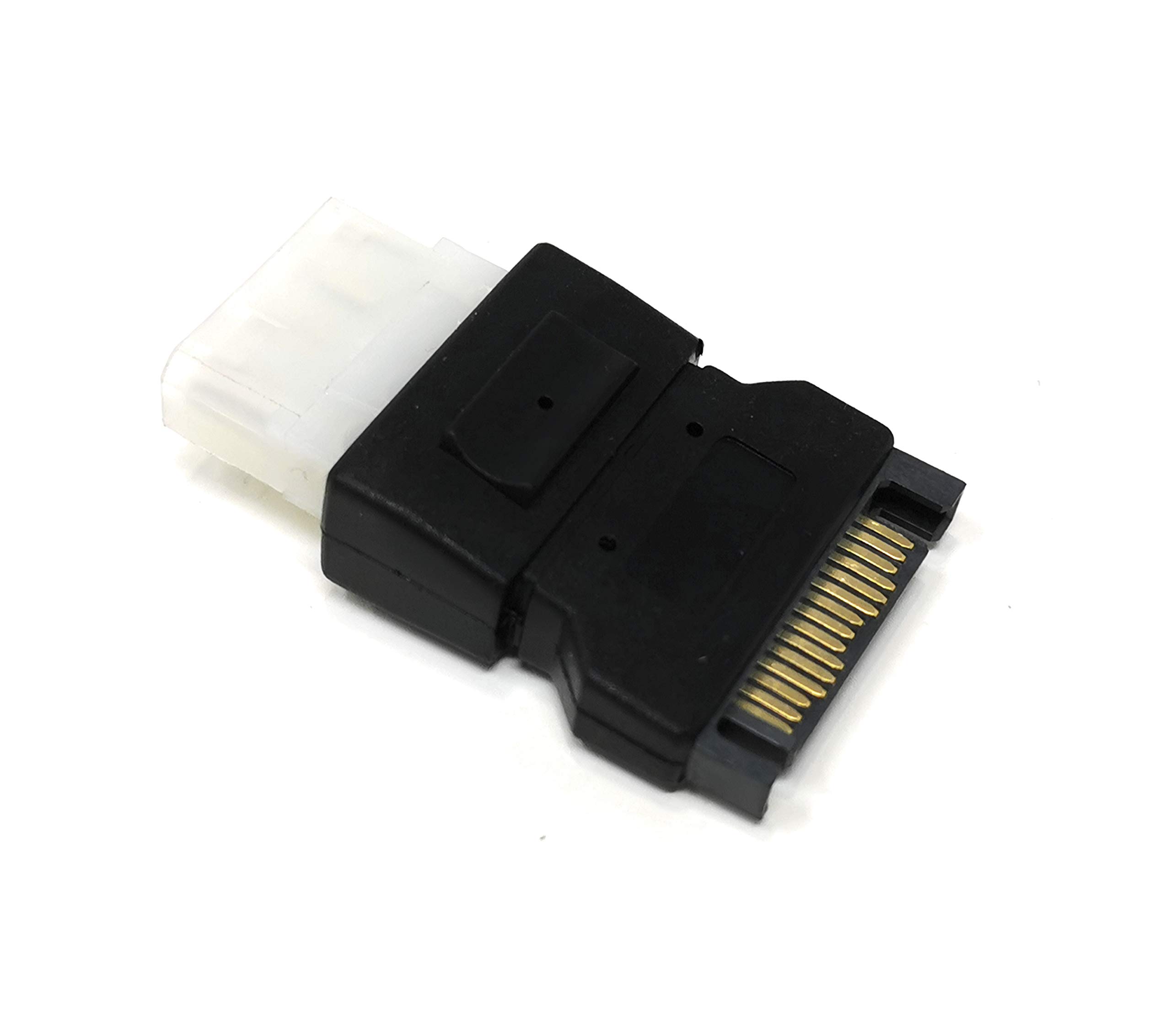 Maincore 4 Pin Molex to SATA 15 pin Power Adapter for Converting a Spare SATA Connector to Molex Power