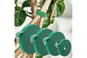 Adjustable Nylon Plant Ties Self Adhesive Green Plants Hook Loop Support Garden Twine Bandage Reusable Fastener Tape Strips (