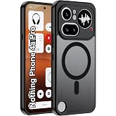 Suttkue case for Nothing Phone (4a) Pro Case,Translucent Matte Retro Shockproof Cell Phone Case [Triple Protection] Shockproof, Shock Absorbent, Camera Lens Protection (Matte Black)