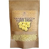 Cocoa Butter Drops 250g – Theobroma Cacao – Food Grade – Pure Cocoa Butter for Baking, Chocolate Making and DIY Recipes