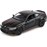 TOKAXI 1/36 Scale BMW M4 Diecast Model Cars,Pull Back Vehicles BMW Toy Cars,Cars Gifts for Boys Girls(Black)