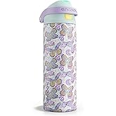 ENCOOL Leakproof Insulated Water Bottle with Straw Dual-Sip Water Bottle Bag-Safe Design for Work, Commute & Gym – Keeps Drinks Cold All Day, 24 oz, Mosaic Butterfly