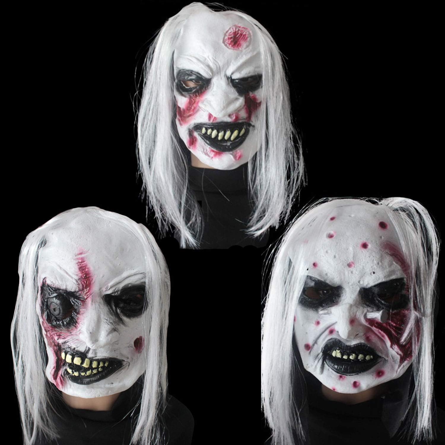 Tinsow Halloween Horror Grimace Ghost Mask Scary Zombie