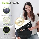 AUVON Donut Pillow Seat Cushion Memory Foam Navy Blue for Hemorrhoids view 6