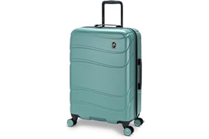 Atlantic Transmarine Hardside Medium Luggage – Superior Polycarbonate Construction with 8 Spinner Wheels and Retractable Hand