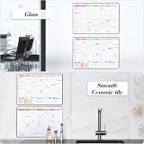 POPRUN 2 Pack A3 Whiteboard Fridge Wall Planner Weekly Monthly Organiser view 5