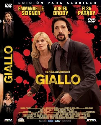 Amazon Com Giallo Blu Ray 2009 Import Movie European
