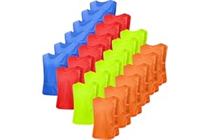 BGHTYYP 24 Pack brooman Pinnies Training Vests Youth Adult Football Basketball Jerseys Soccer Pennies