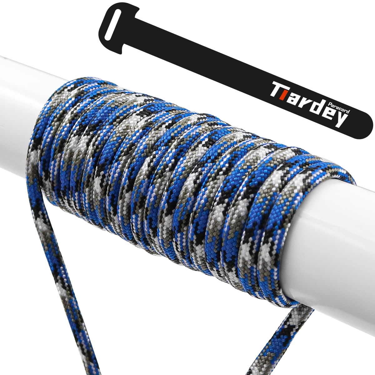 Tiardey PPF-035 Paracord 4mm 100ft (31m) 7 Core Strand,Tear-resistant,Nylon Cord,Mil Spec Type III Paracord,Holds up to 250kg for Outdoor Survival Camping