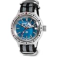 Vostok | Amphibia 420059 Scuba Dude Automatic Self-Winding Diver Wrist Watch | Black-Gray Strap