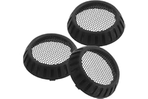 Healeved 3pcs Black Nylon Hair Dryer Rear Cover Replacement Back Plate with Ventilation Mesh for Professional