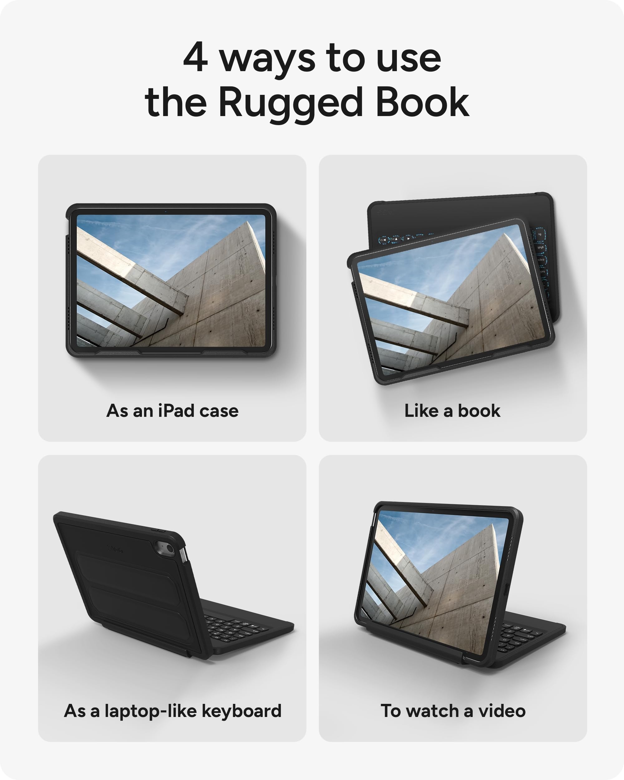 ZAGG Rugged Book iPad 11