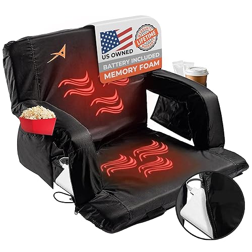 ACELETIQS Stadium Seats for Bleachers with Back Support – USB