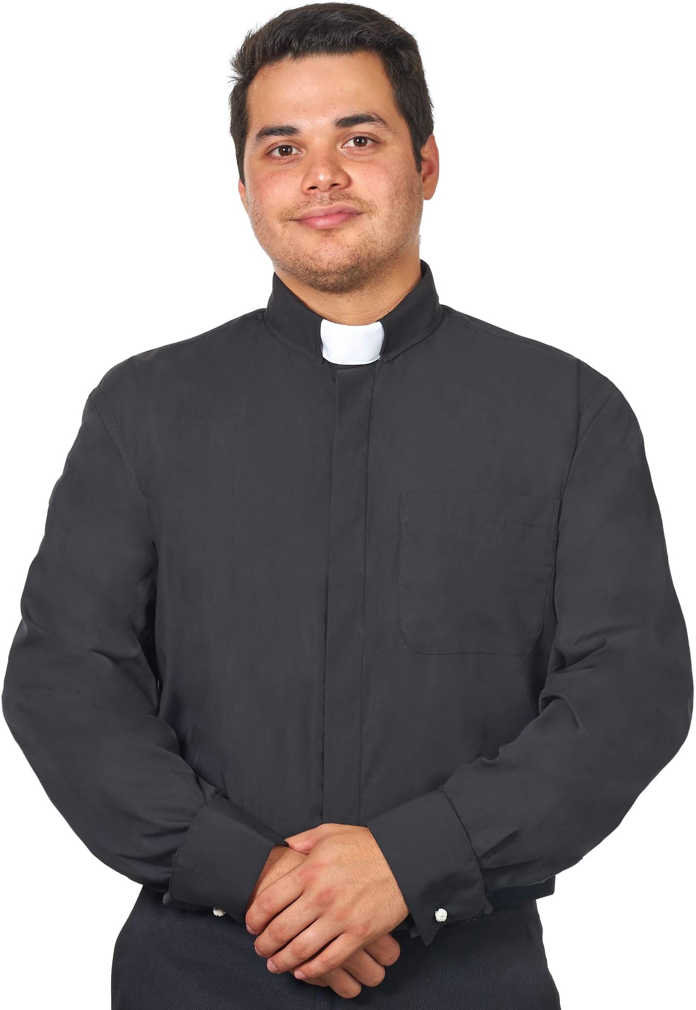 Men's Tab Collar Clergy Shirt Long Sleeves