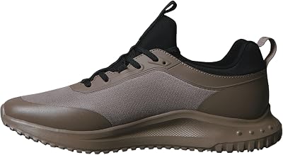 Ténis Slip-On Masculino Corredor Mistura de Meias Eva Laceup, Castanho (Taupe Smog/Preto), 42