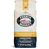 French Market Ground Coffee Jazz Brunch Blend Medium Roast 12oz (Pack of 1)