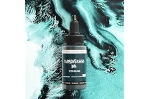 KAMENSKAYA Delaminating Alcohol Inks - Self-Splitting Alcohol Ink P-106 'Island' - 1 fl oz (30 ml)