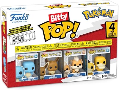 Funko Bitty POP 4 Pack Pokemon Squirtle Eevee Growlithe Psyduck