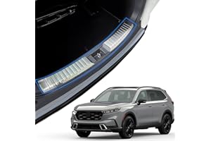 AUXKO Rear Trunk Bumper Protector Guard Fit for Honda CRV 2023 2024 CR-V Stainless Steel Rear Inside Door Sill Scuff Plate Guard Cover Trim
